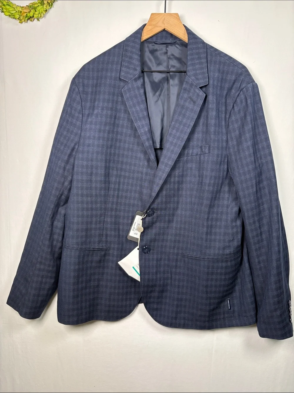 ARMANI EXCHANGE A/X New Men's Navy Grid Two Button Blazer size 46